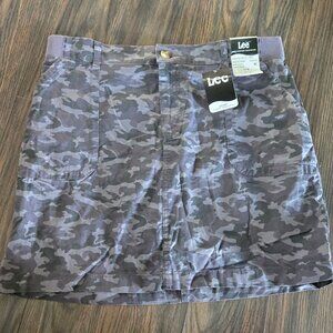 LEE Regular Fit Mid-Rise Camo Skort NWT/SIZE 14 M